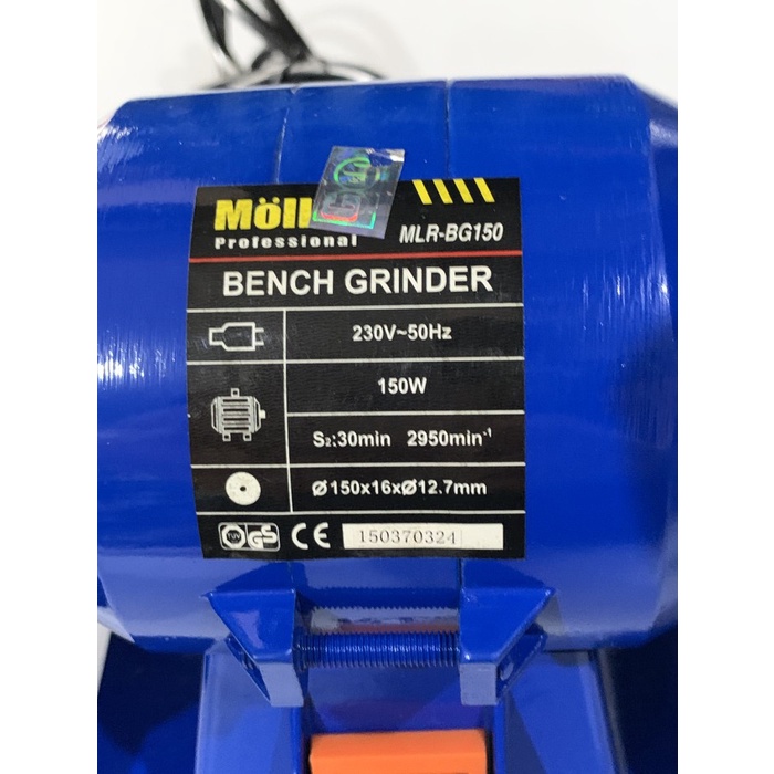 Mesin Gerinda Gurinda Duduk Bench Grinder Mollar BG150 6"