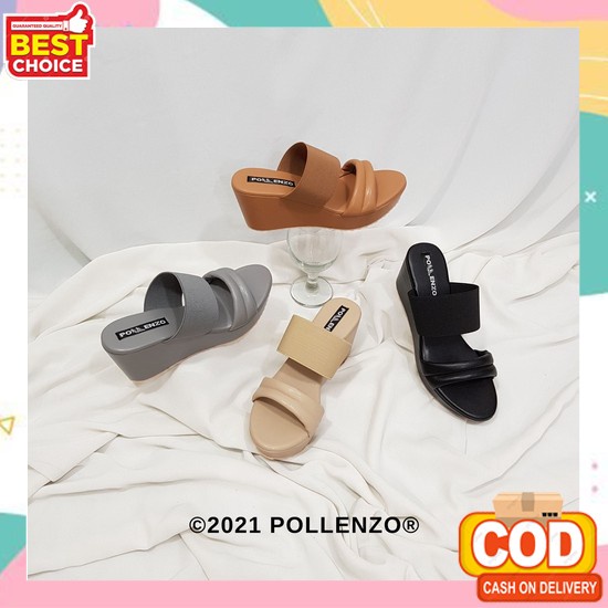 Wejes Wanita Elegan Sepatu Wejes Cewek Remaja Dewasa Sepatu Wedges Wan Pollenzo Allesia Wedges Sand