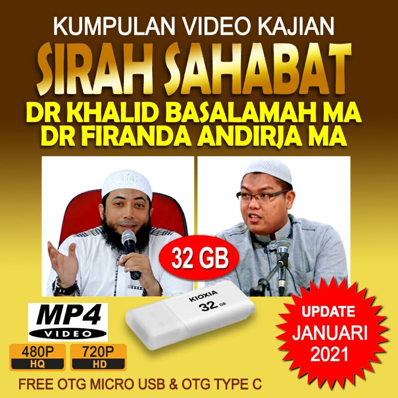 Sejarah Sirah Sahabat Nabi Video Ceramah Kajian Sunnah Khalid Basalamah Firanda Flashdisk 32gb Shopee Indonesia