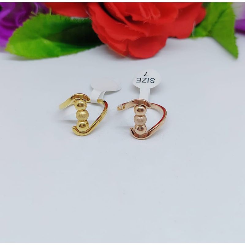 (ORIGINAL) CINCIN WANITA BOLA BOBA TITANIUM 100%