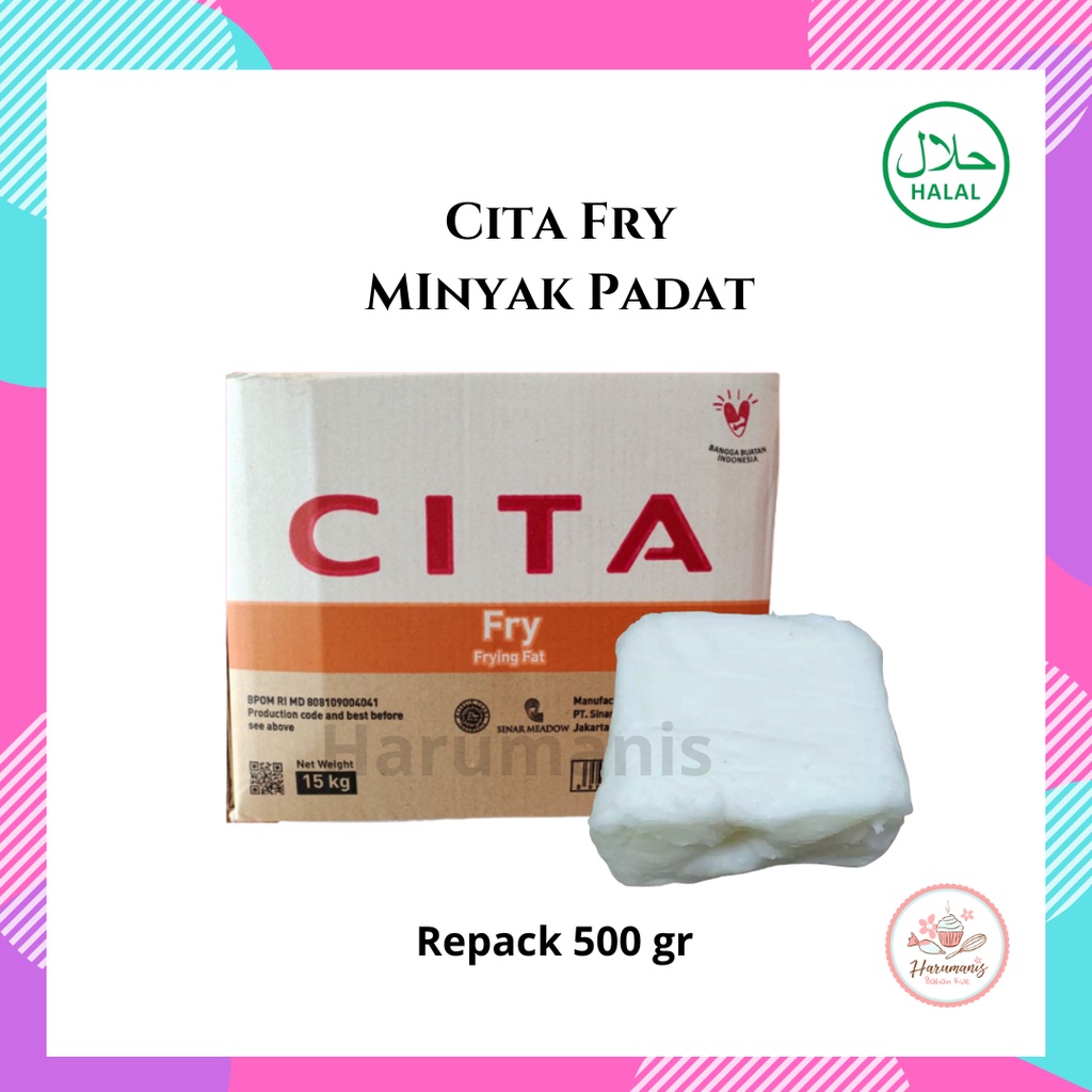 

Cita Fry Minyak Padat Minyak Donat Minyak Beku Repack 500gr