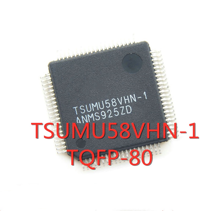 1pc / LOT Sparepart Komponen Elektronik chip TSUMU58VHN-1 TSUMU58 TSUMU58VHN TQFP-80 SMD LCD driver board Kualitas Bagus