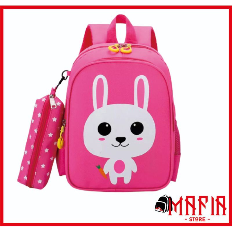 mafiastore.id-Tas Anak sekolah Perempuan  kelinci 2in1 TK SD/Ransel anak/Tas Sekolah Anak Perempuan/