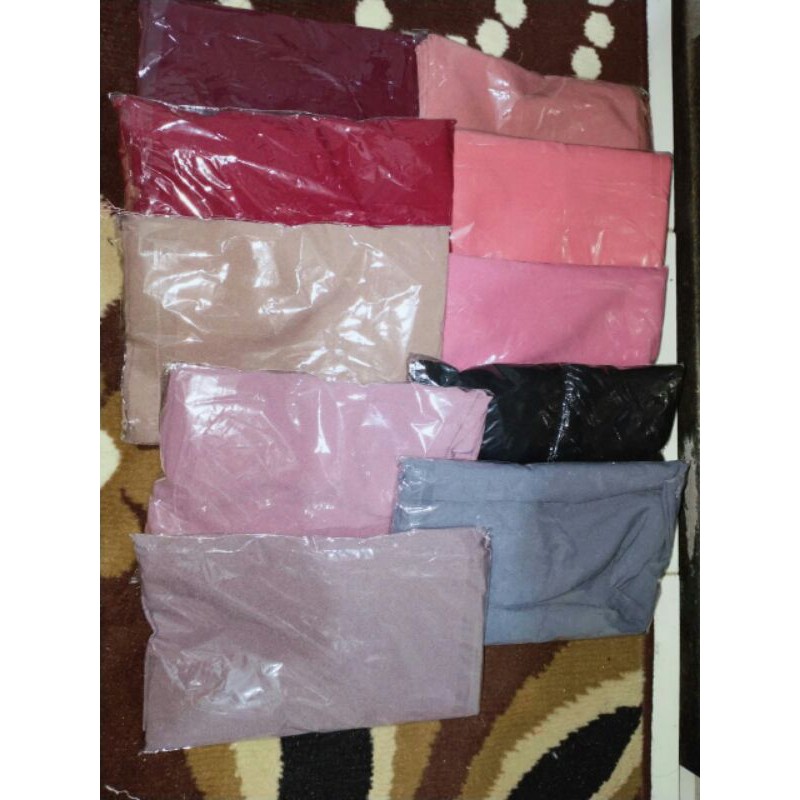 Bergo Hijab Instan Warna Pastel Warna Salem Hijab wanita
