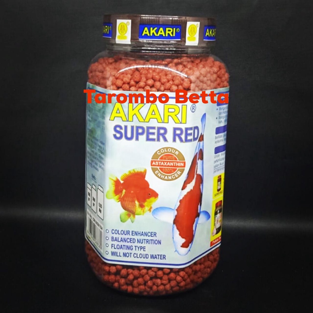 Pelet AKARI SUPER RED 300gr - Pellet Makanan Pakan Ikan 300 gram gr