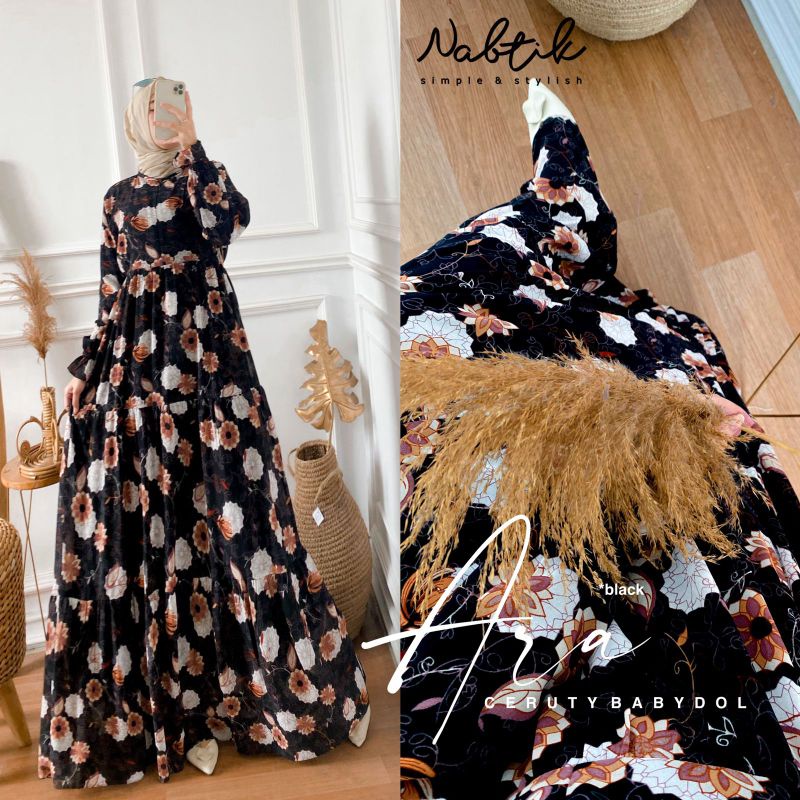 Ara Dress Panjang Wanita by Nabtik