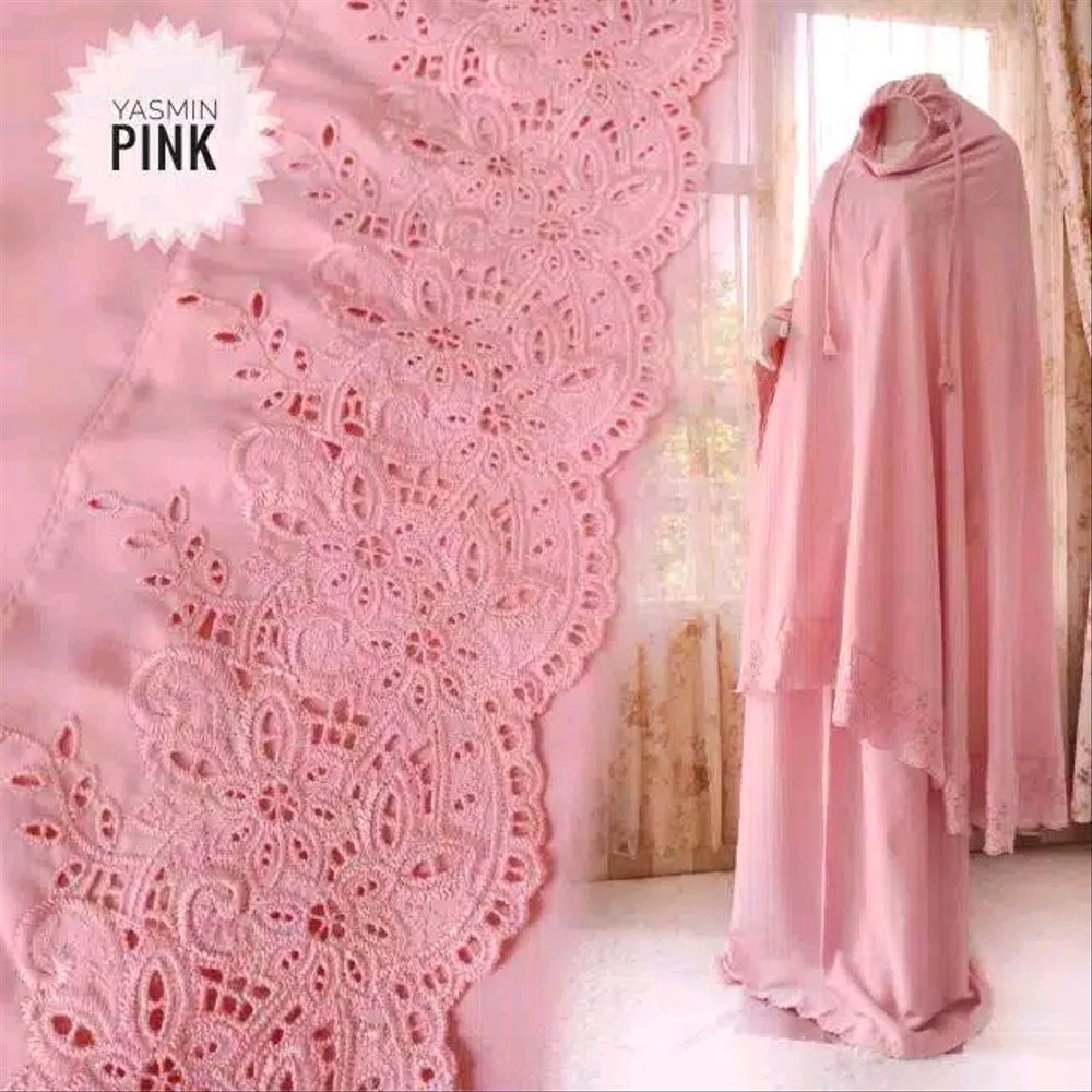 Mukena Katun Mukena Polos Bordir  Mukena Rayon Bali