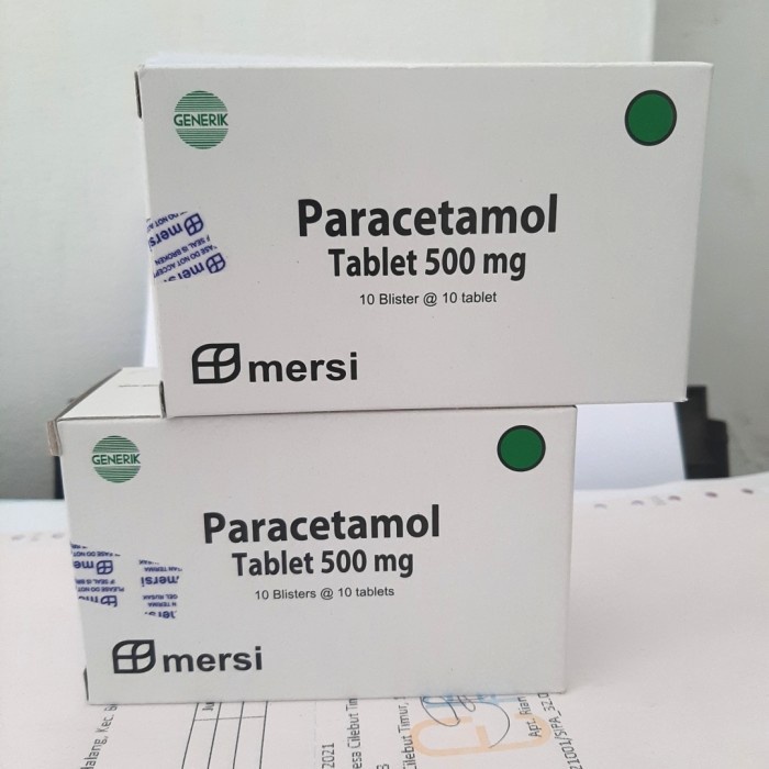 Jual Paracetamol 500mg Box Mersi | Shopee Indonesia