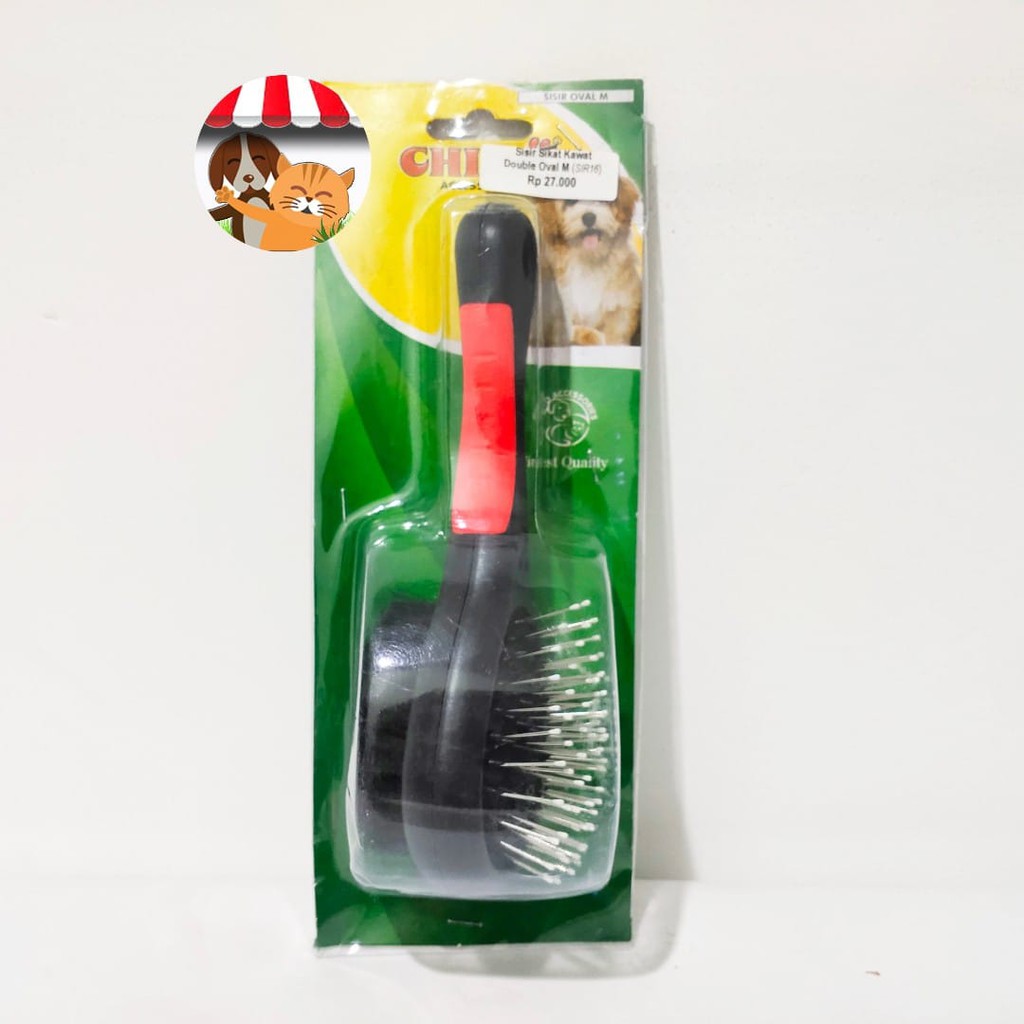 Sisir Grooming Salon Anjing Kucing DOUBLE FUNGSI Dog Comb Sisir