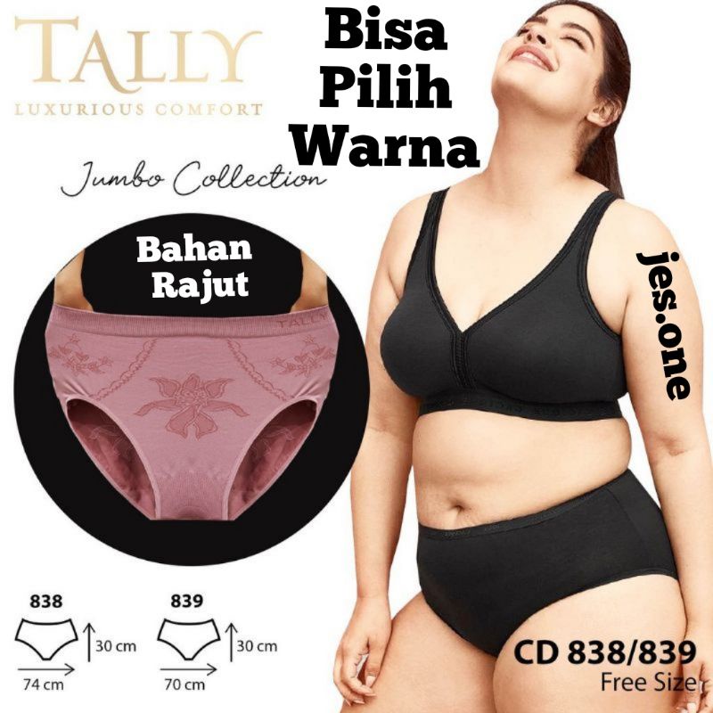 TALLY CD 838 Celana Dalam Wanita Jumbo Bahan Rajut