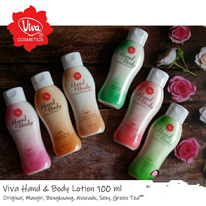 VIVA Hand Body Lotion 100ml Original, Bengkuang, Mangir, Lotion Sexy