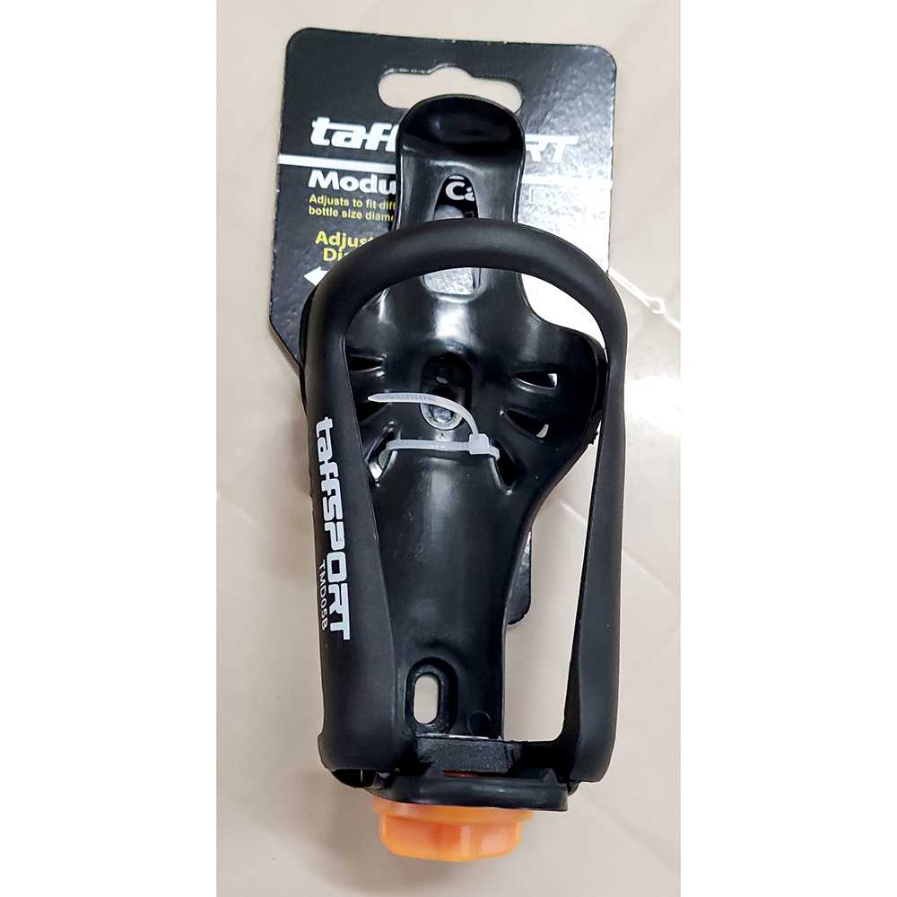 TaffSPORT Holder Botol Minum Hitam Sepeda Adjustable MTB - TMD05B