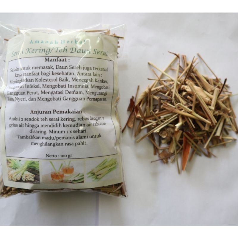 

Serai Kering / Serai Rajang / sereh kering 100 gr Kualitas Premium