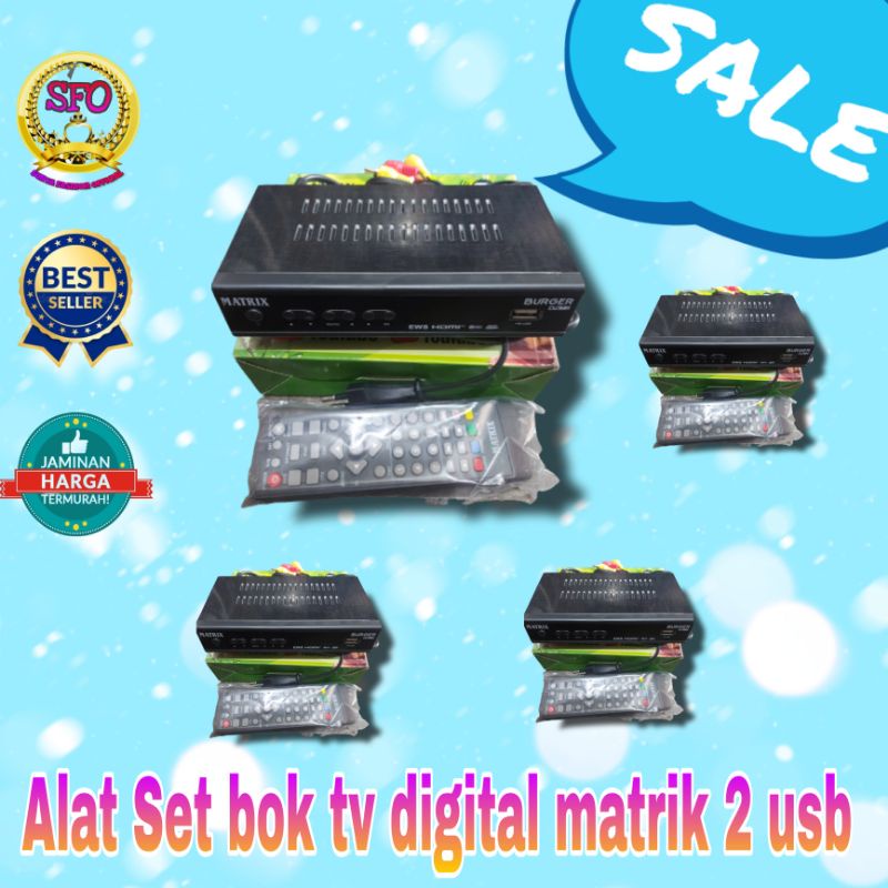 Penguat signal digital Set bok Matrik 2 usb plus rca kabel