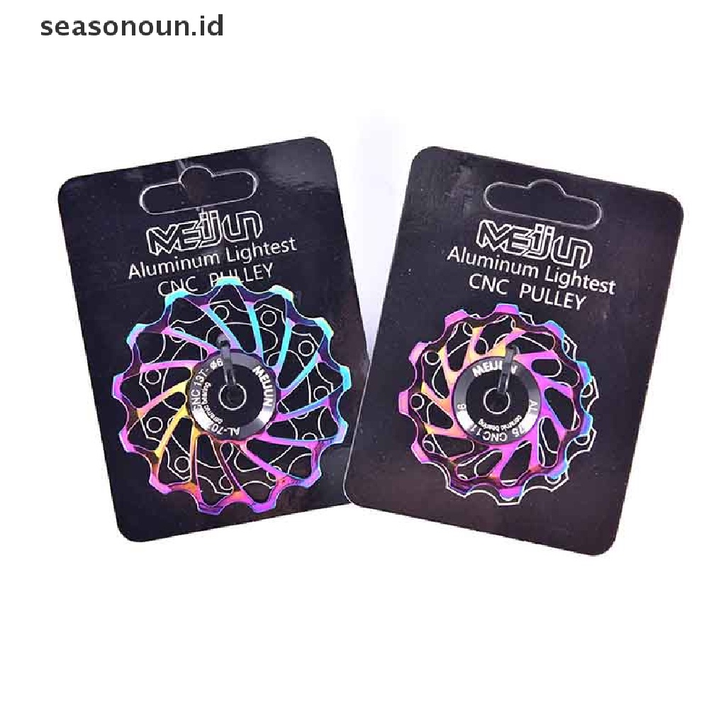 (seasonoun) Pulley Derailleur Belakang Sepeda 11T 13T Bahan Aluminum Alloy + Keramik