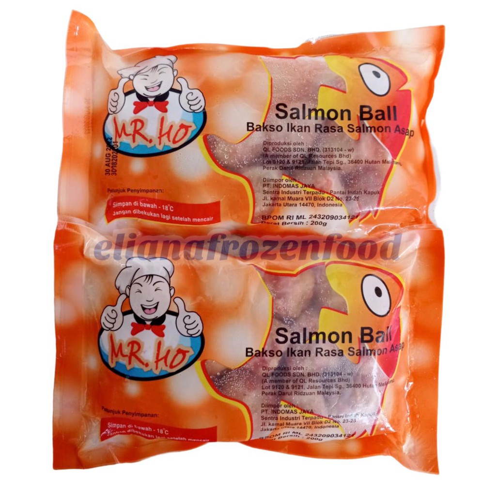

MR HO SALMON BALL 200 GR / MR HO BAKSO SALMON