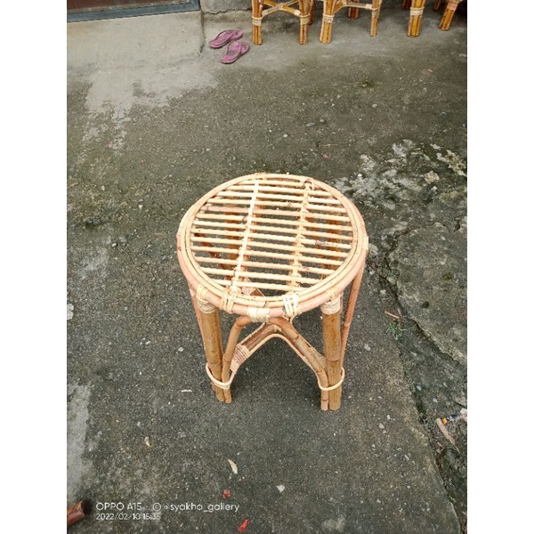 stool rotan asli/kursi rotan /kursi kafe