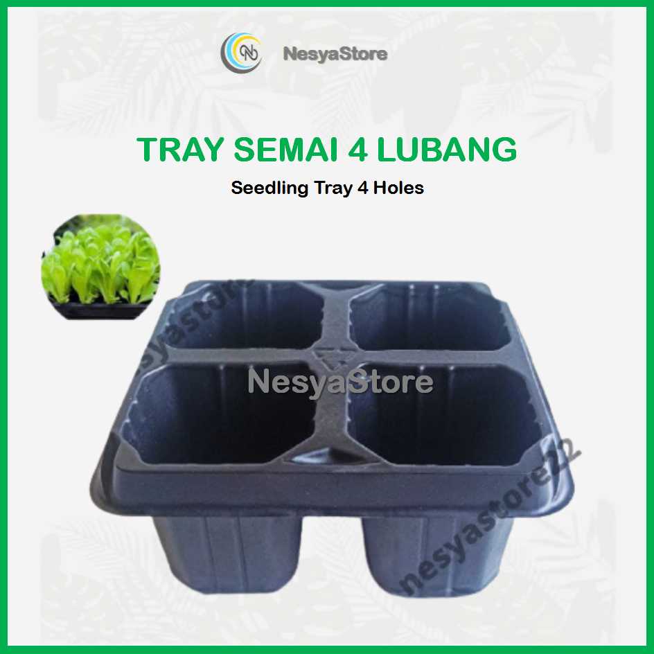 Tray Trai Semai 4 Lubang Traypot Nampan Pot Bibit