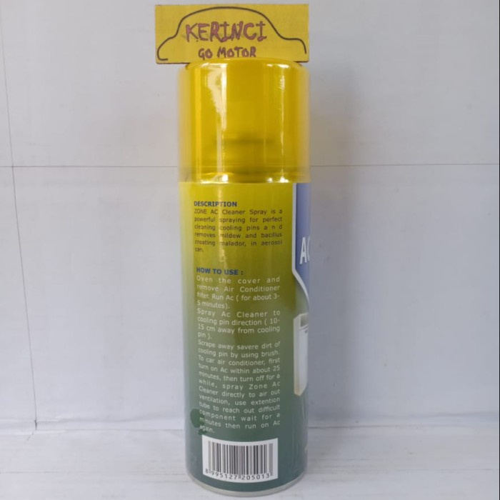 MOBIL-CLEANER-VACUUM- AC CLEANER ZONE SPRAY 400ML - CAIRAN PEMBERSIH AC ZONE - ZONE CLEANER -VACUUM-