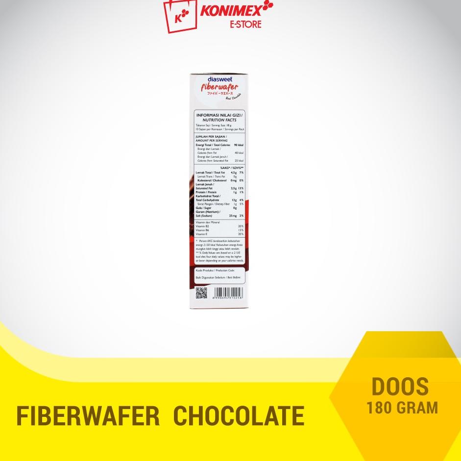 

TRXLl2L6--Diasweet Fiberwafer Chocolate 180G