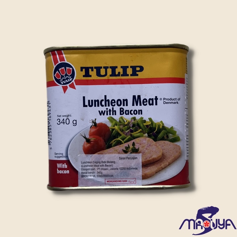 

Tulip Luncheon Meat With Bacon ( daging babi matang ) 340 Gr