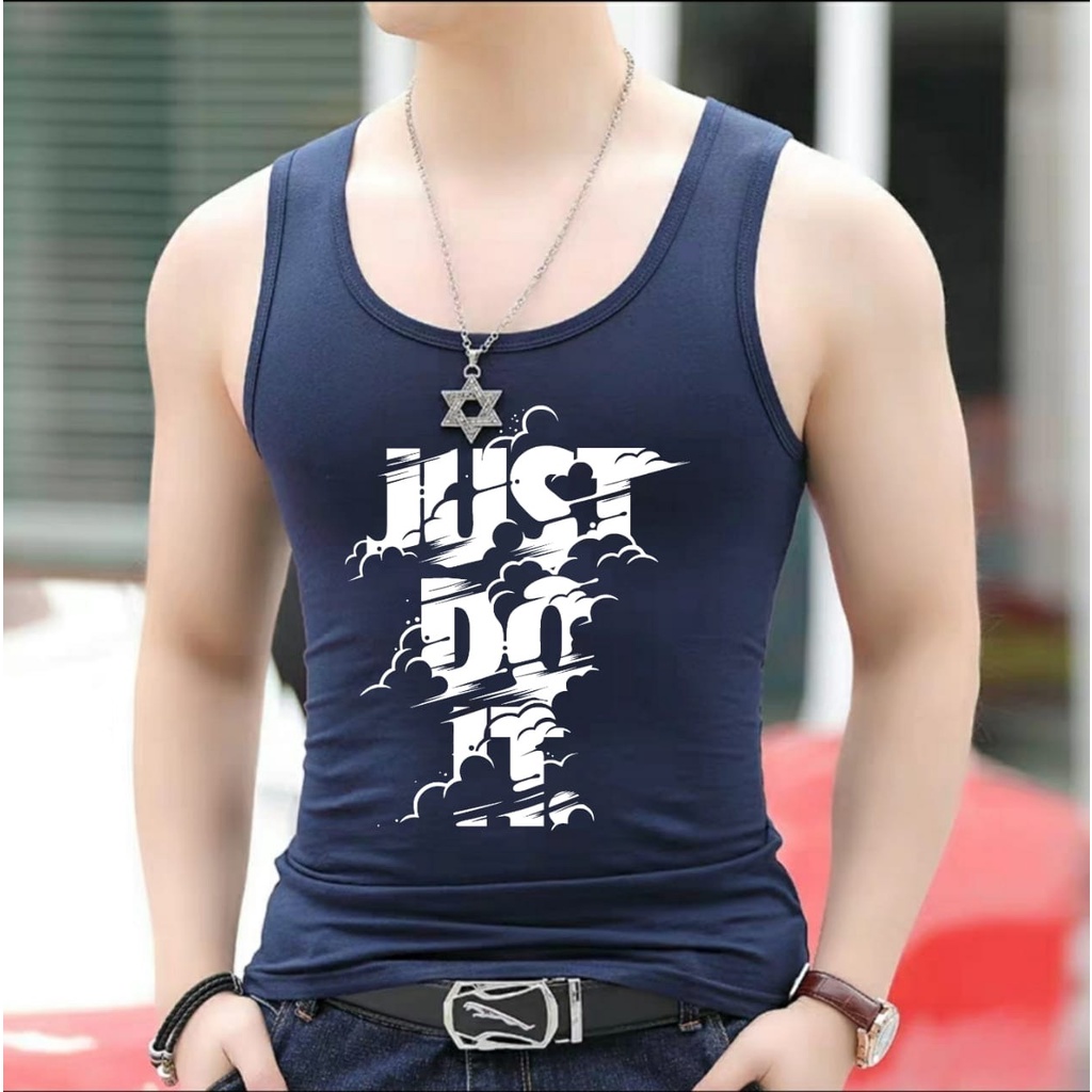 POLILE // Singlet DO IT / singlet motf / singlet cowok / kaos santai