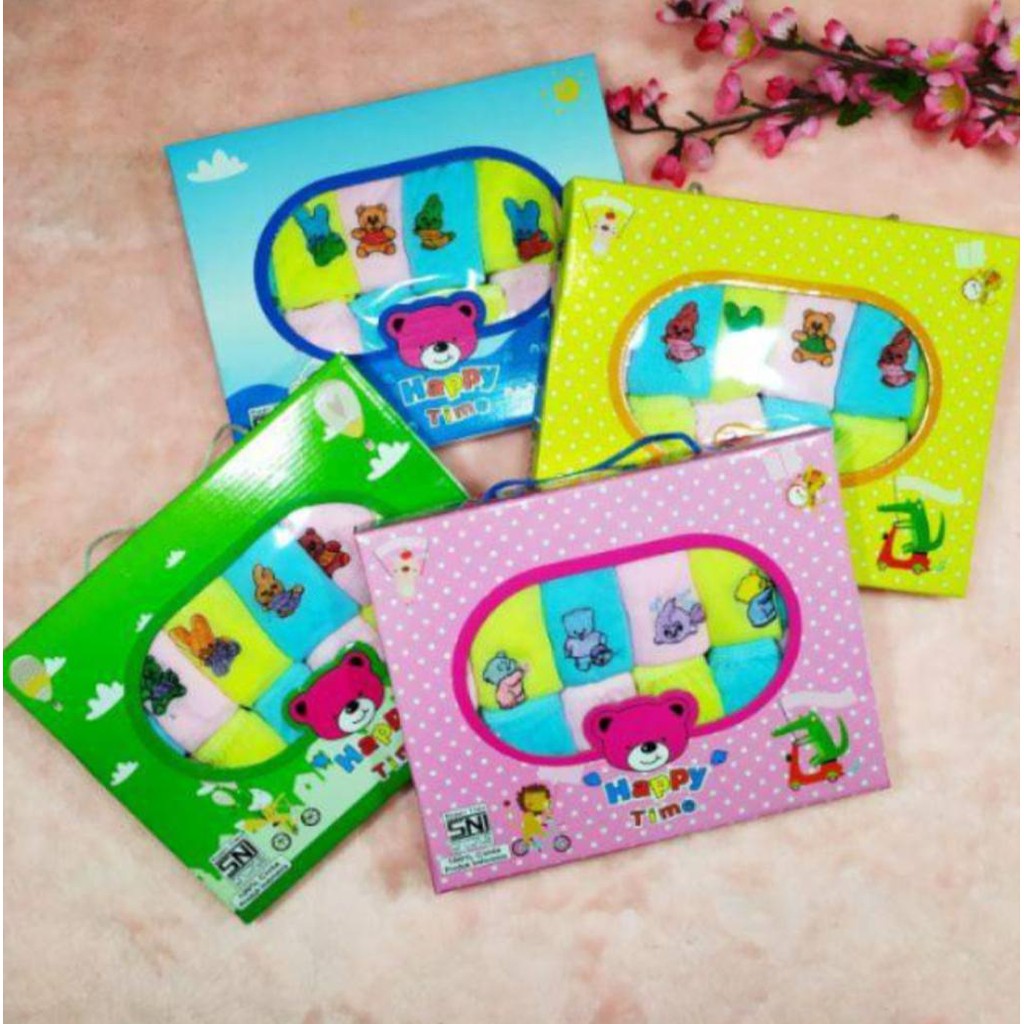 Isi12 PCS Celana POP Happy Time - Celana Bayi Bayi 0 -12 Bulan Free Kotak