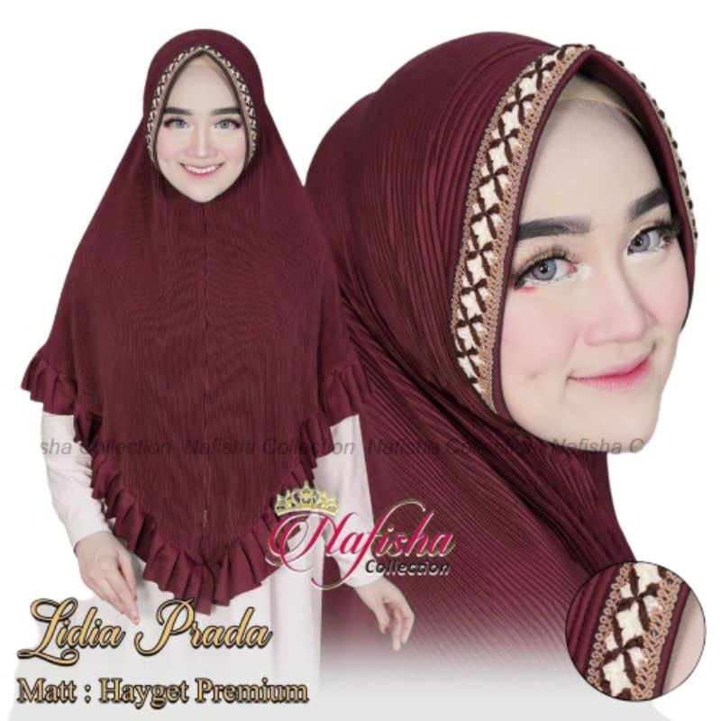 Kerudung Instan Rempel Hijab Plisket Pet Antem Zig Zag