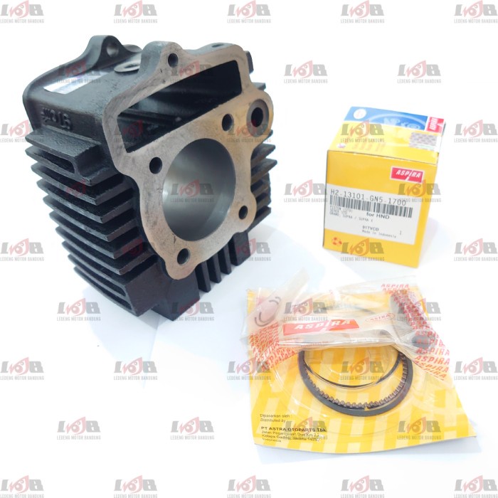 Aspira Paket Blok Silinder Kit Boring Grand GN5 Vega ZR Assy Set