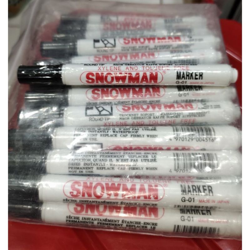 

Spidol Permanen Black Spidol Snowman Permanen Black