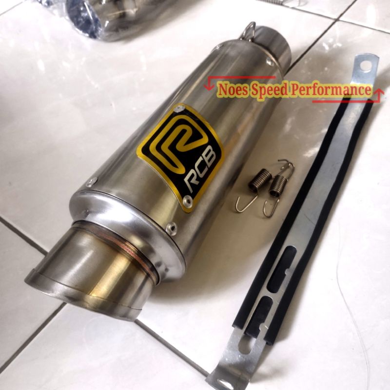 Silencer knalpot Racing RCB inlet 50mm