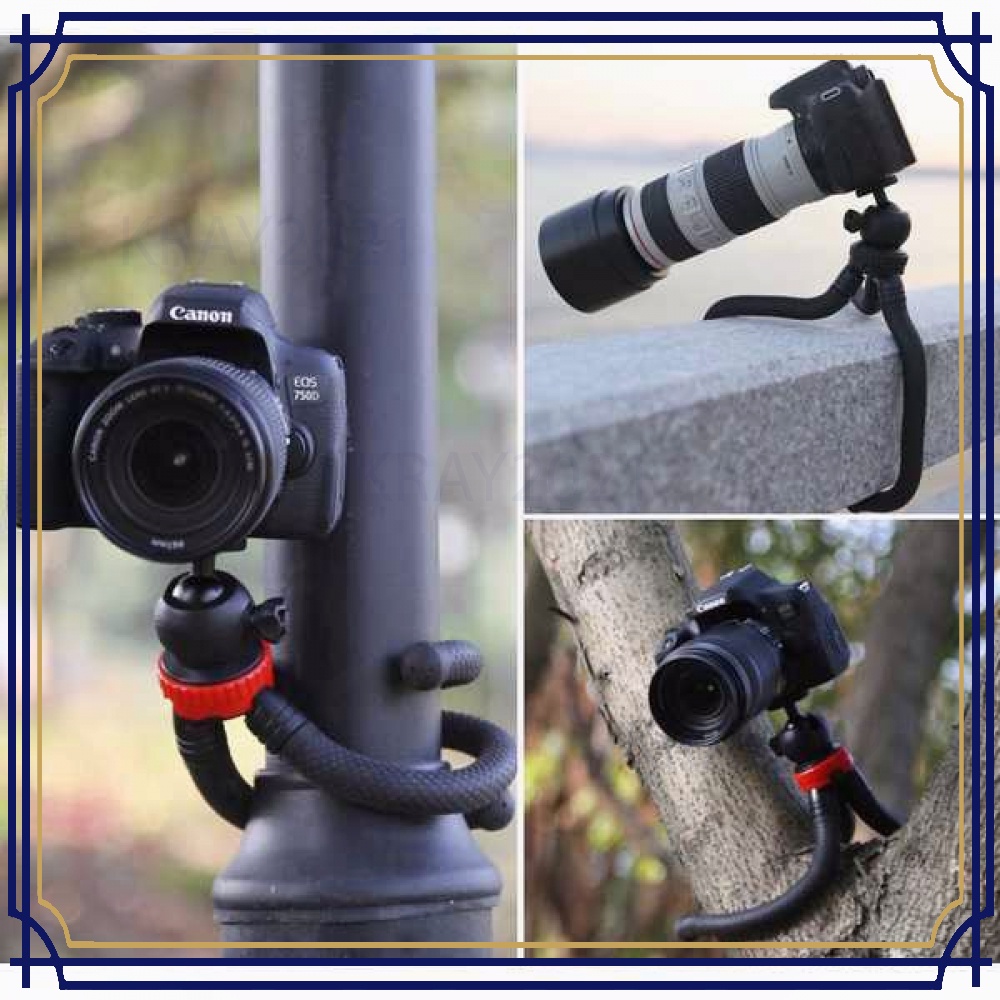 TaffSTUDIO Mini Tripod Flexible Octopus GorillaPod - B07