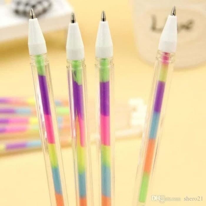 

Pulpen Gel Rainbow / Pelangi Motif Unicorn - Pulpen Gel Pelangi