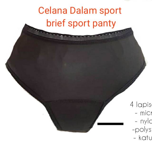 Celana dalam wanita untuk sport / datang bulan 4 lapis liner panty kode 3120 / CD SPORT WANITA