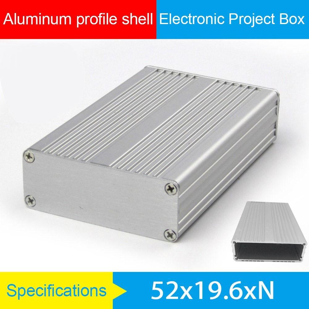 Solighter Papan Sirkuit Shell Aluminium52 * 80 * 20mm Alat Kotak Proyek Elektronik