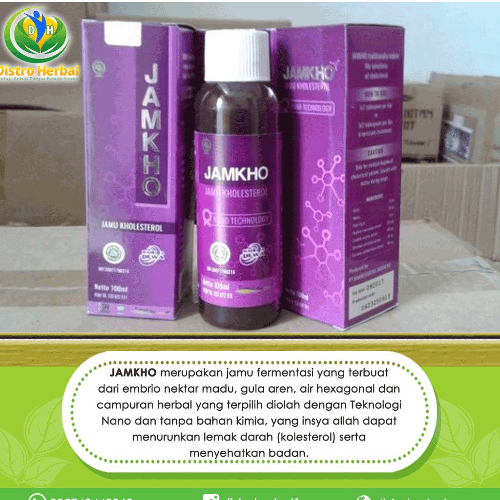 Jamkho Obat Herbal Kolesterol Asli Murah Jamkho Jogja Shopee Indonesia