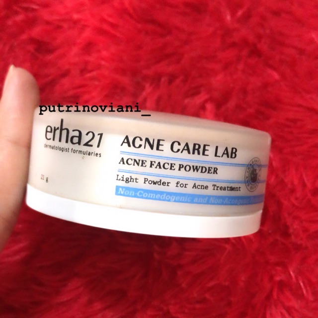 Erha 21 Acne Face powder (FREE PUFF BEDAK)