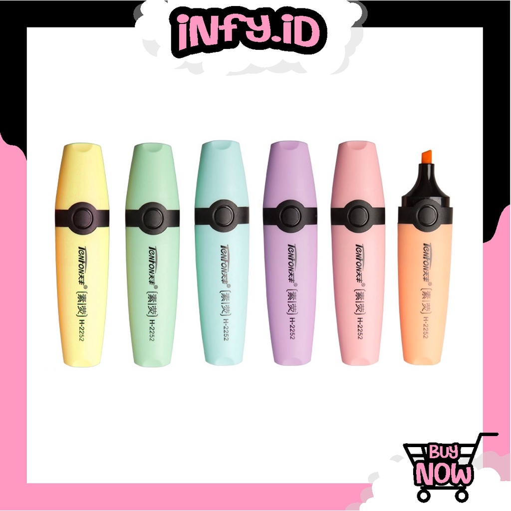 

INFY - S016 Highlighter Pastel Highlighter Pen Colour Perlengkapan Sekolah Marker Pen Alat Tulis Penanda Warna