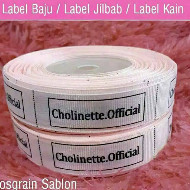 

LABEL HIJAB KERUDUNG JILBAB CRAFT KAIN PITA GROSGRAIN