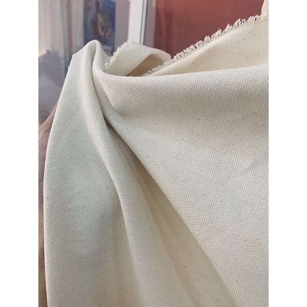 Kain Kanvas Tebal Natural Panjang 50 CM Lebar 150 CM