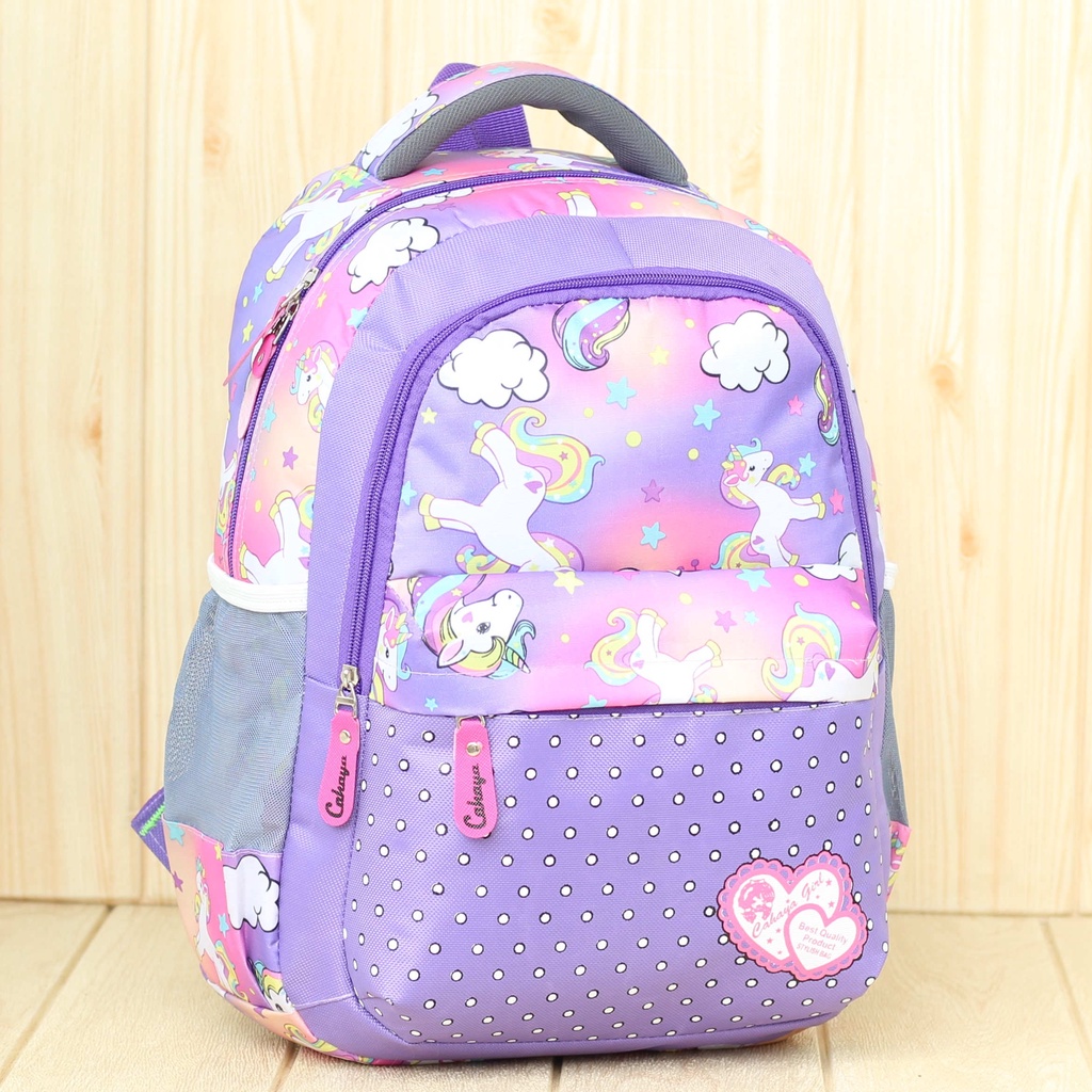 Tas Anak Sd Free Raincover Ransel Anak Perempuan Unicorn Ungu Gendong Sekolah Murah Terlaris