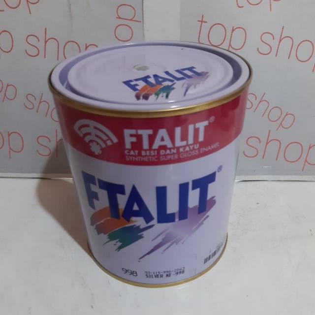 CAT FTALIT KAYU BESI WARNA KHUSUS SILVER 998 ISI 1KG