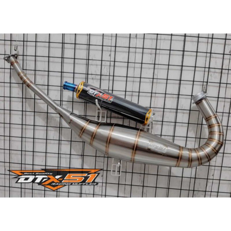 Knalpot full stainles non cobra slincer karbon kawasaki ninja rr r ss ninja dtx51 knalpot