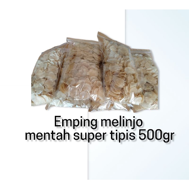 

Paket usaha emping melinjo super/asli menes pandeglang banten/kemasan 500gr