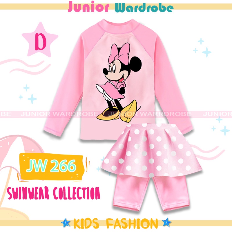 AS Baju Renang Swimwear anak perempuan Junior Wardrobe Vol. 5 &amp; Mochakids 420 Kuromi / Melody / Cinamorol