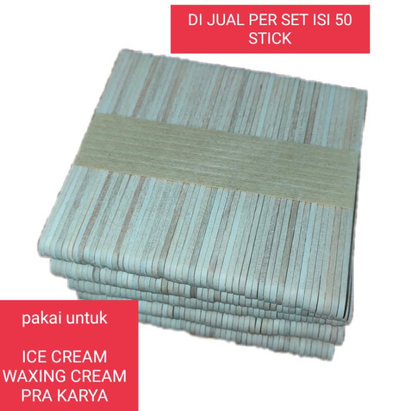 stick ice cream per 50 batang kayu pra karya waxing cream dll multifungsi