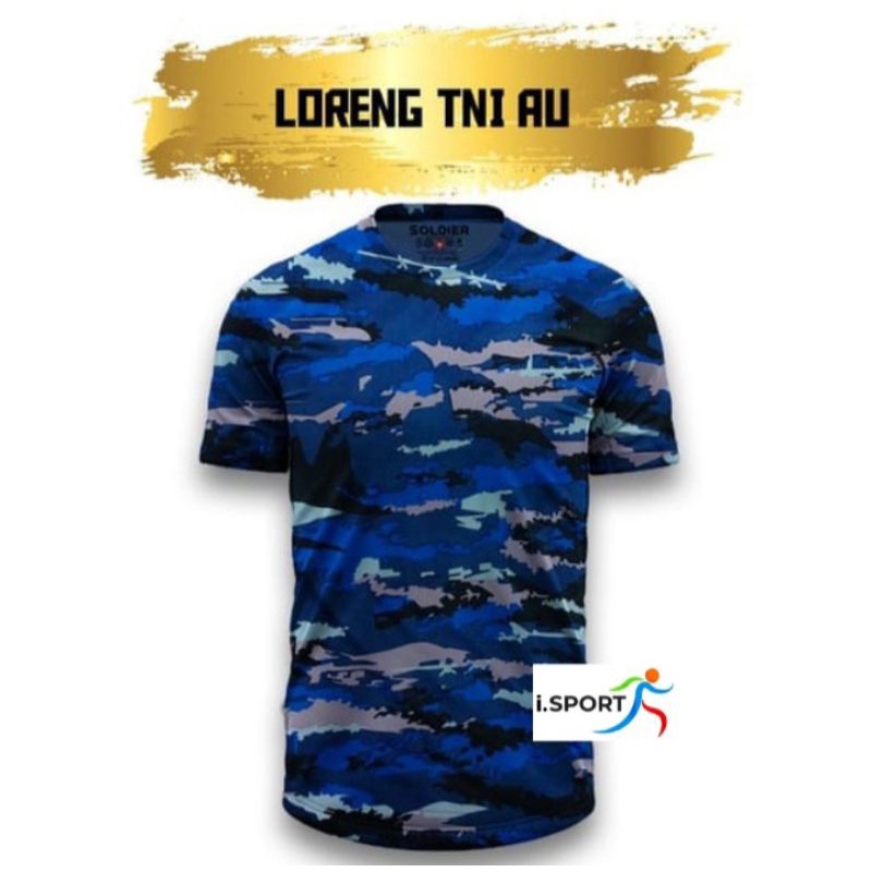 Kaos Running/Gym Loreng TNI-AU