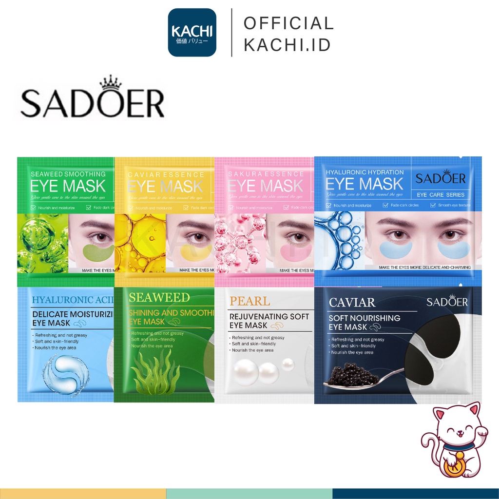 KACHI - SADOER Eye Mask Masker Mata Golden Sakura Caviar Eyemask SR005 BA007