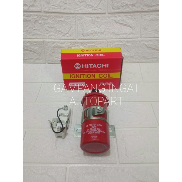 Coil Ignition Long Koil Pengapian Coil Botol Panjang Kijang 5k 7k Carry 1000cc 1.0 HITACHI