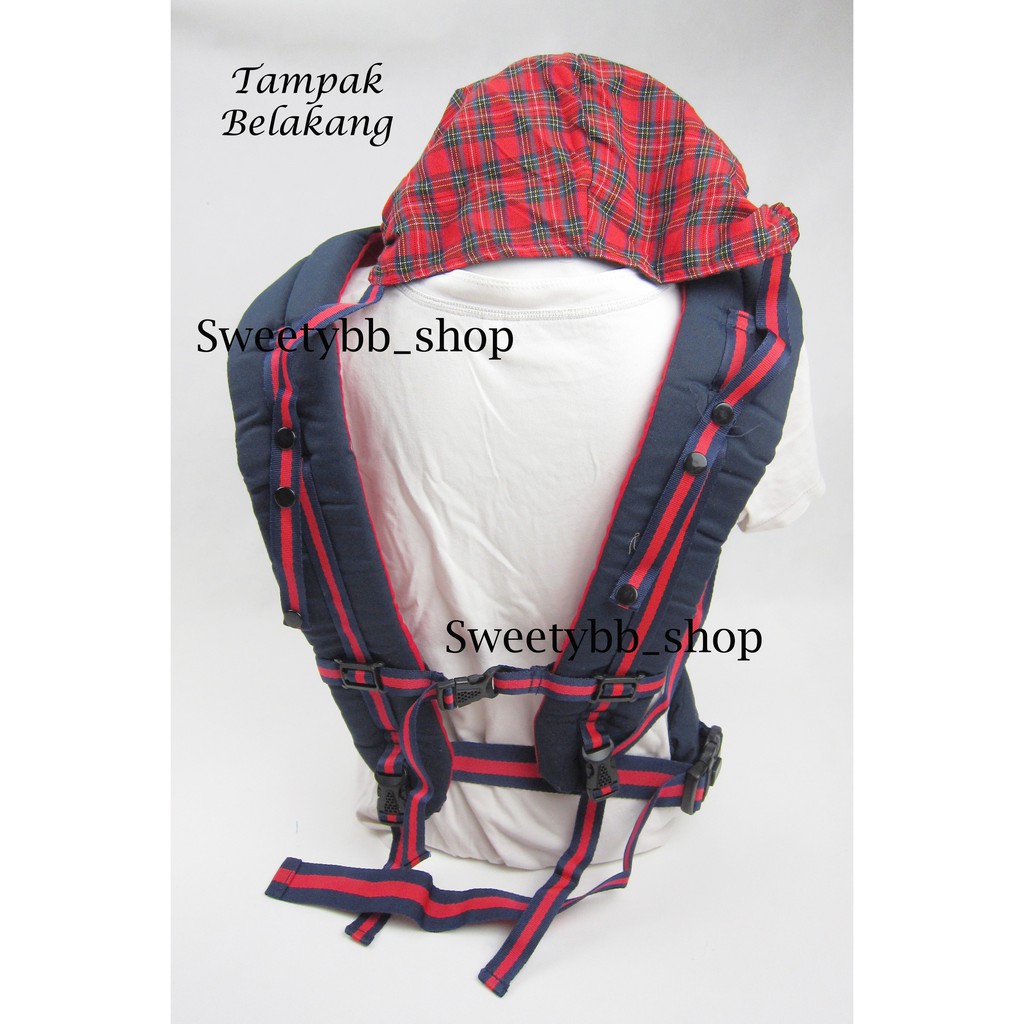 gendongan bayi depan topi baby scots sabuk pinggang / baby carrier 4 in 1